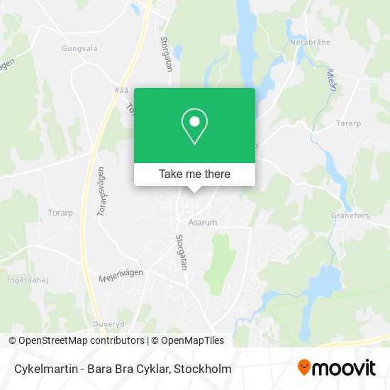 Cykelmartin - Bara Bra Cyklar map