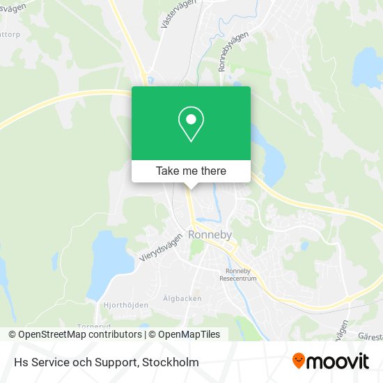 Hs Service och Support map