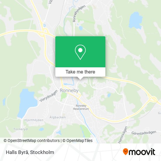 Halls Byrå map