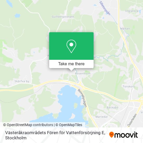 Västeråkraområdets Fören för Vattenförsörjning E map