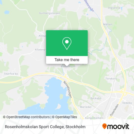 Rosenholmskolan Sport College map