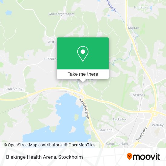 Blekinge Health Arena map
