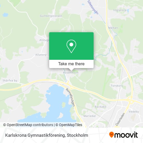 Karlskrona Gymnastikförening map