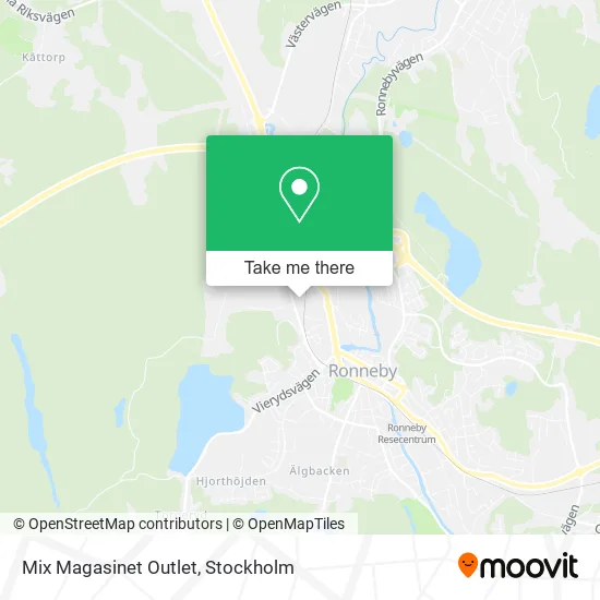 Mix Magasinet Outlet map