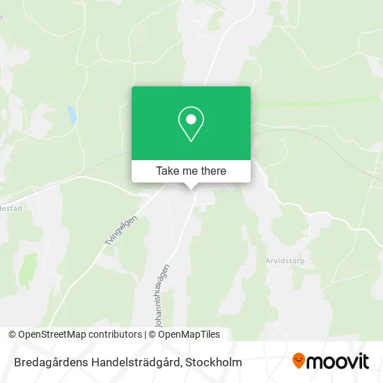 Bredagårdens Handelsträdgård map