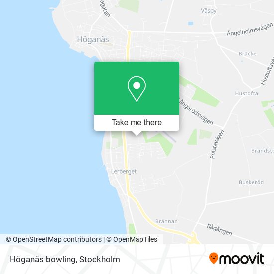 Höganäs bowling map