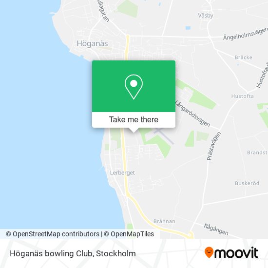 Höganäs bowling Club map