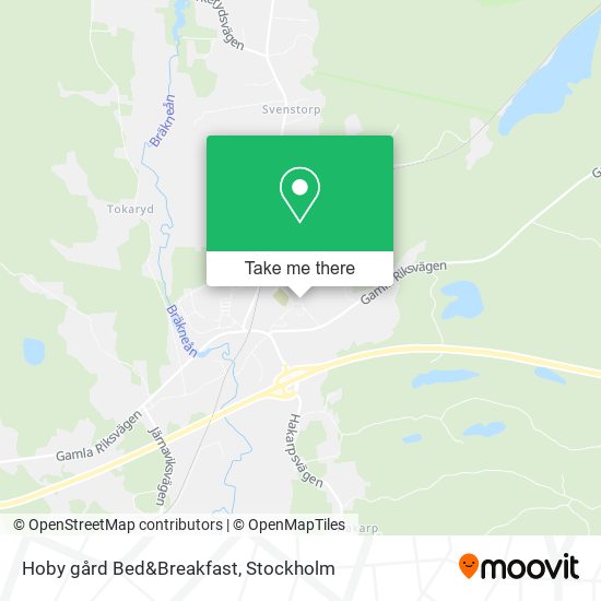 Hoby gård Bed&Breakfast map