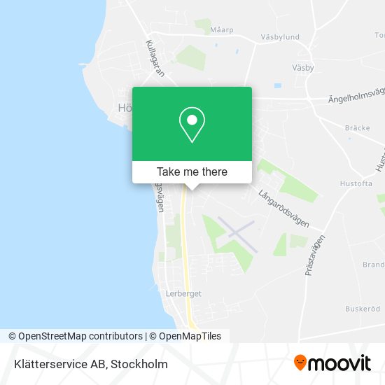 Klätterservice AB map