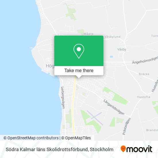 Södra Kalmar läns Skolidrottsförbund map