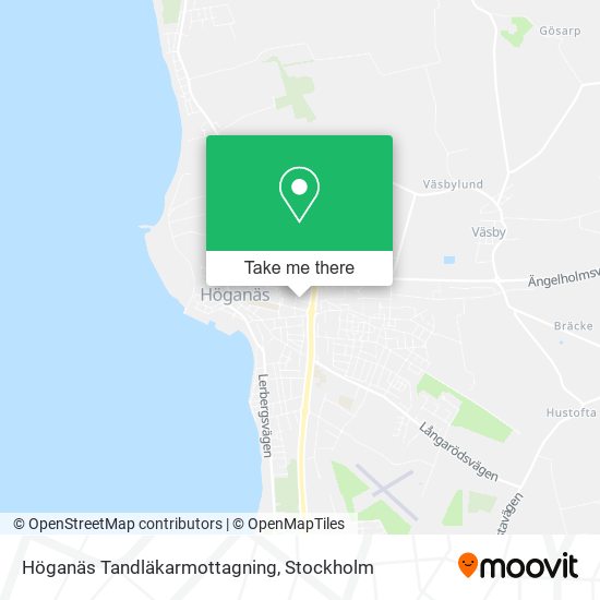 Höganäs Tandläkarmottagning map