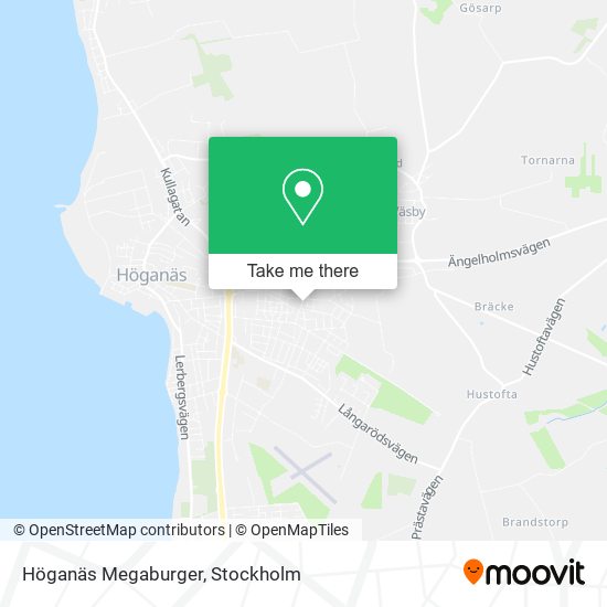 Höganäs Megaburger map