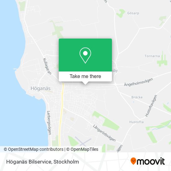 Höganäs Bilservice map