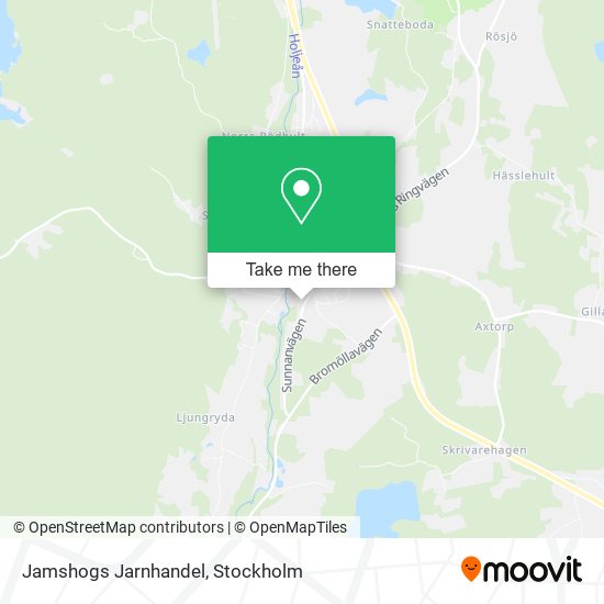 Jamshogs Jarnhandel map