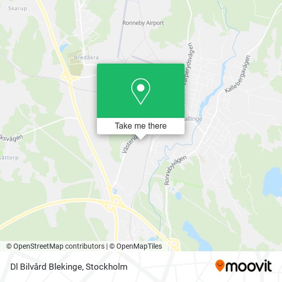 Dl Bilvård Blekinge map