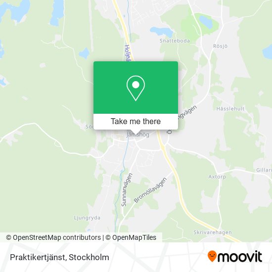 Praktikertjänst map