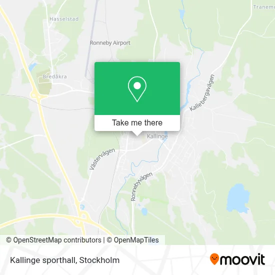 Kallinge sporthall map