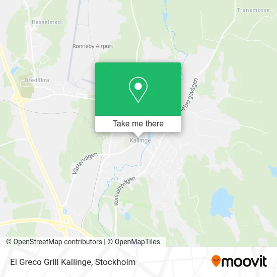 El Greco Grill Kallinge map