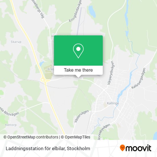 Laddningsstation för elbilar map