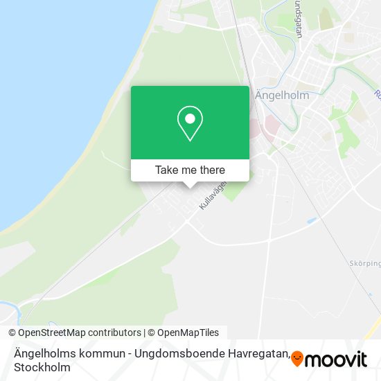 Ängelholms kommun - Ungdomsboende Havregatan map