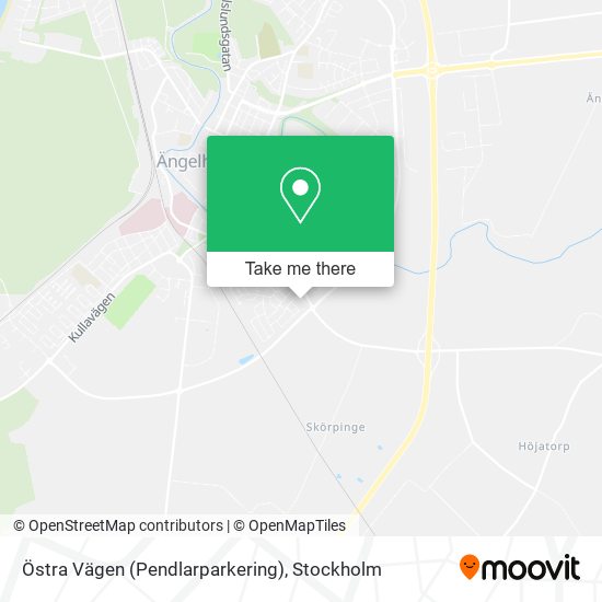 Östra Vägen (Pendlarparkering) map