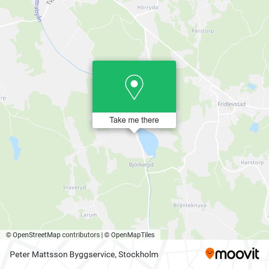Peter Mattsson Byggservice map