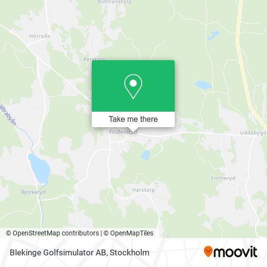 Blekinge Golfsimulator AB map