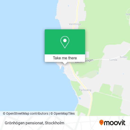 Grönhögen pensionat map