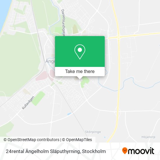 24rental Ängelholm Släputhyrning map