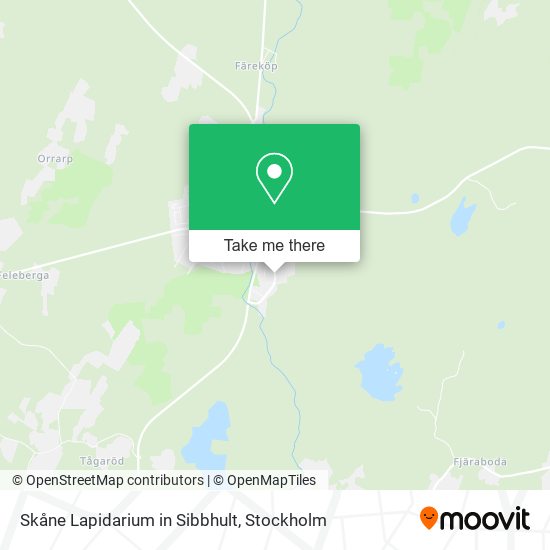 Skåne Lapidarium in Sibbhult map