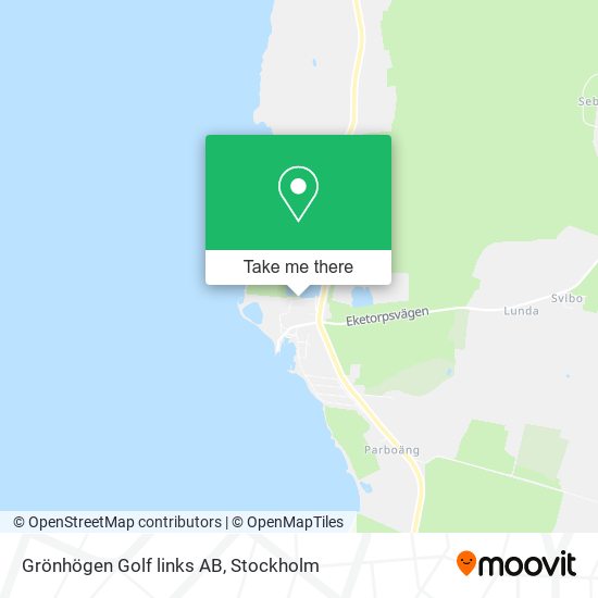 Grönhögen Golf links AB map