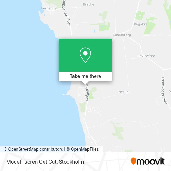 Modefrisören Get Cut map