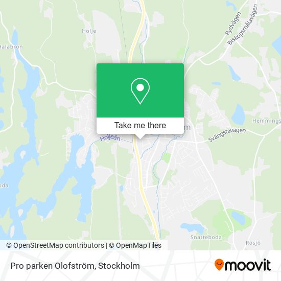 Pro parken Olofström map