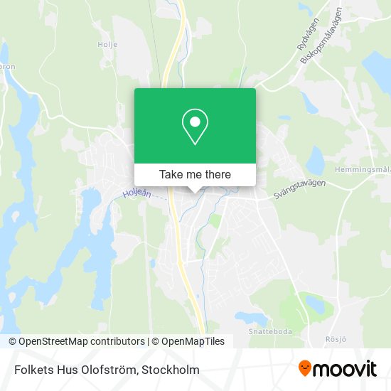 Folkets Hus Olofström map