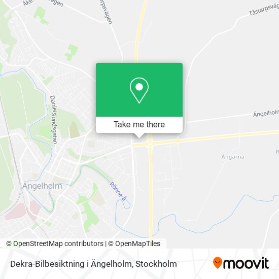 Dekra-Bilbesiktning i Ängelholm map