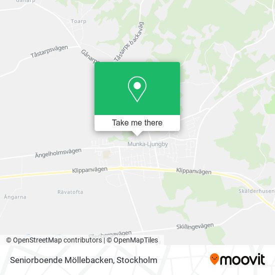 Seniorboende Möllebacken map