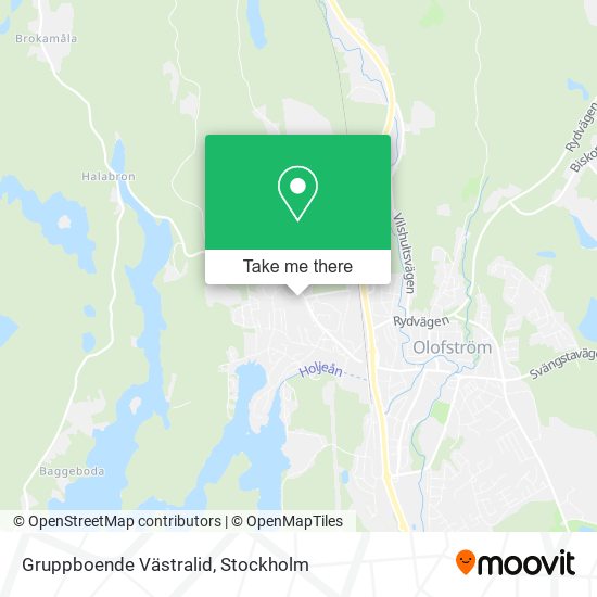 Gruppboende Västralid map