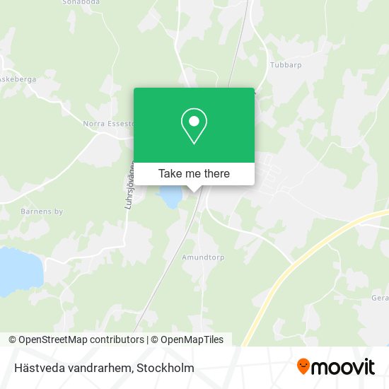 Hästveda vandrarhem map