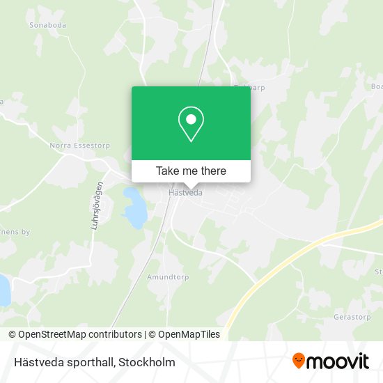 Hästveda sporthall map