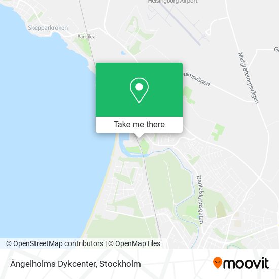 Ängelholms Dykcenter map