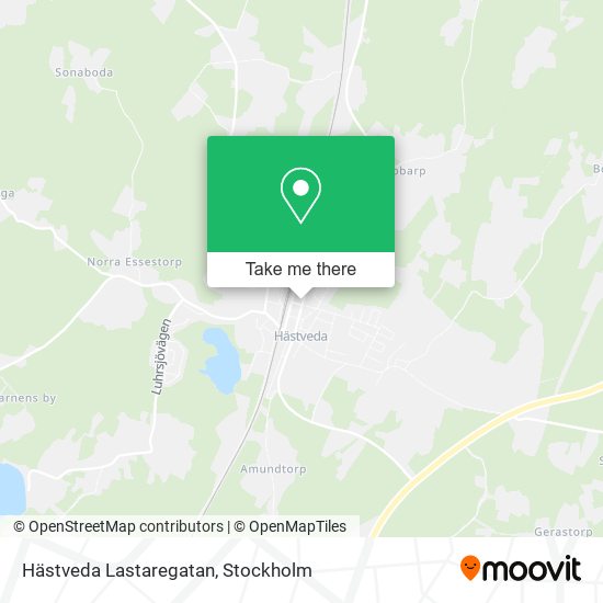 Hästveda Lastaregatan map