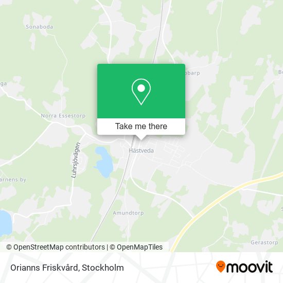 Orianns Friskvård map