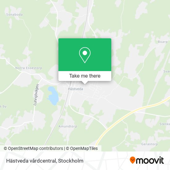 Hästveda vårdcentral map