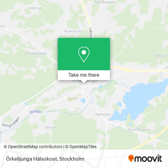 Örkelljunga Hälsokost map