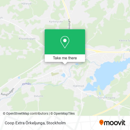 Coop Extra Örkeljunga map