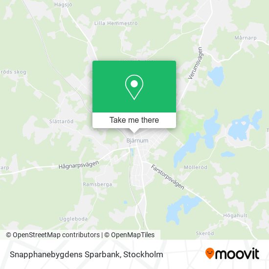 Snapphanebygdens Sparbank map