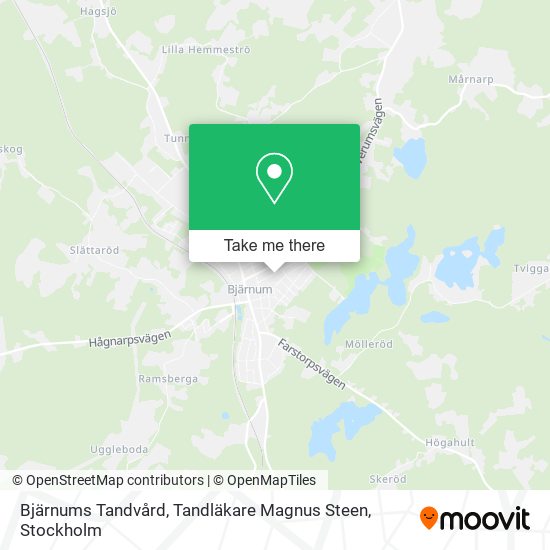 Bjärnums Tandvård, Tandläkare Magnus Steen map