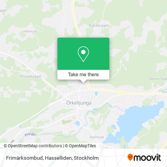 Frimärksombud, Hasselliden map