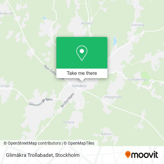 Glimåkra Trollabadet map