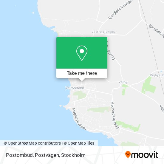 Postombud, Postvägen map
